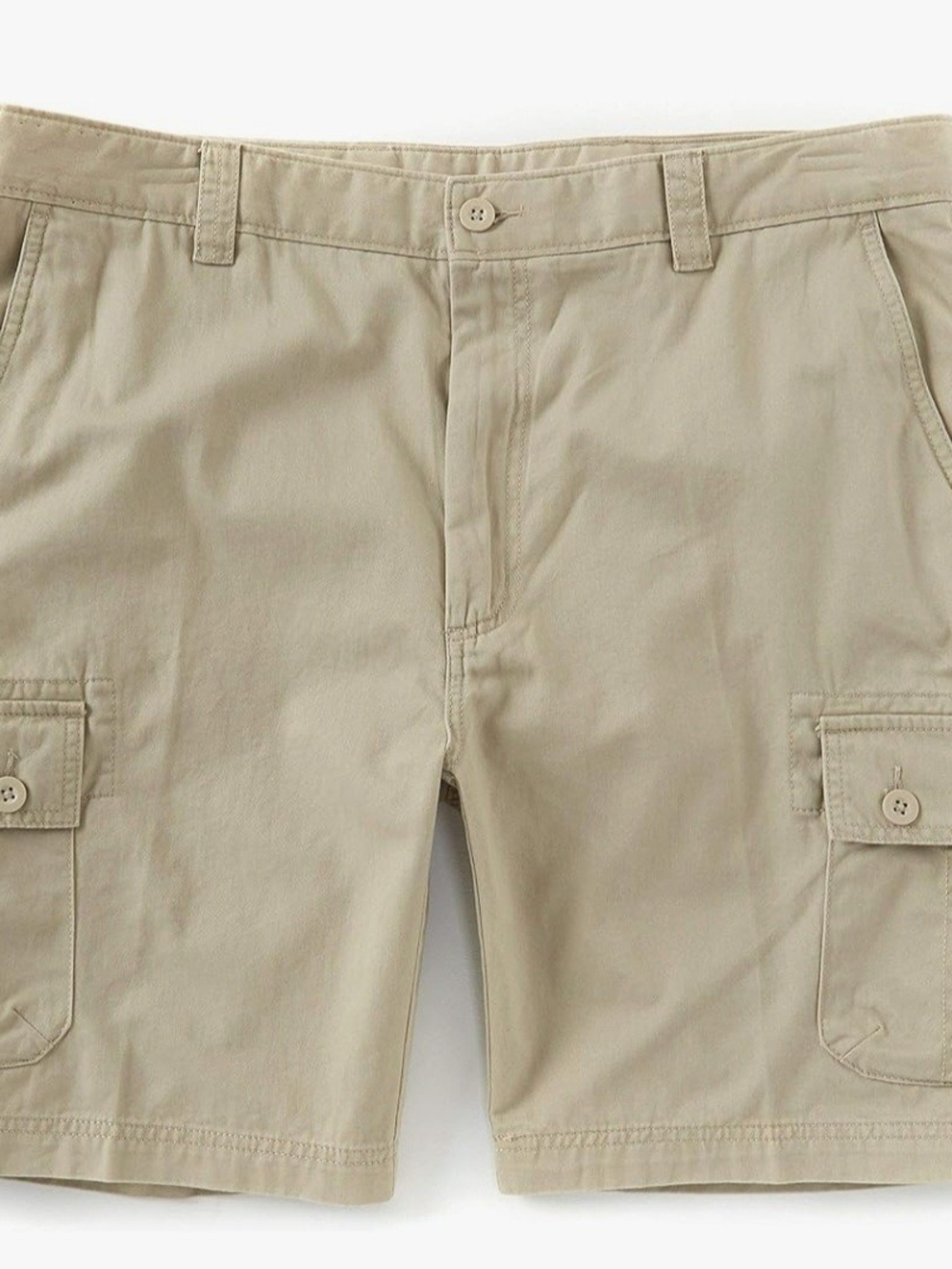 Roundtree & Yorke Men's Khaki Cargo Shorts
